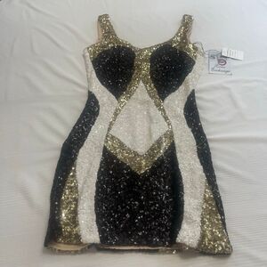 NWT Spy Zone Exchange Sequin Cocktail Party Dress Size Small New